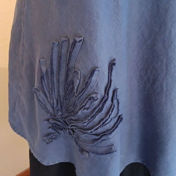 Kleen Linen Top. Coastal Cowgirl,  Linen, Beachy - Picture 3 of 10